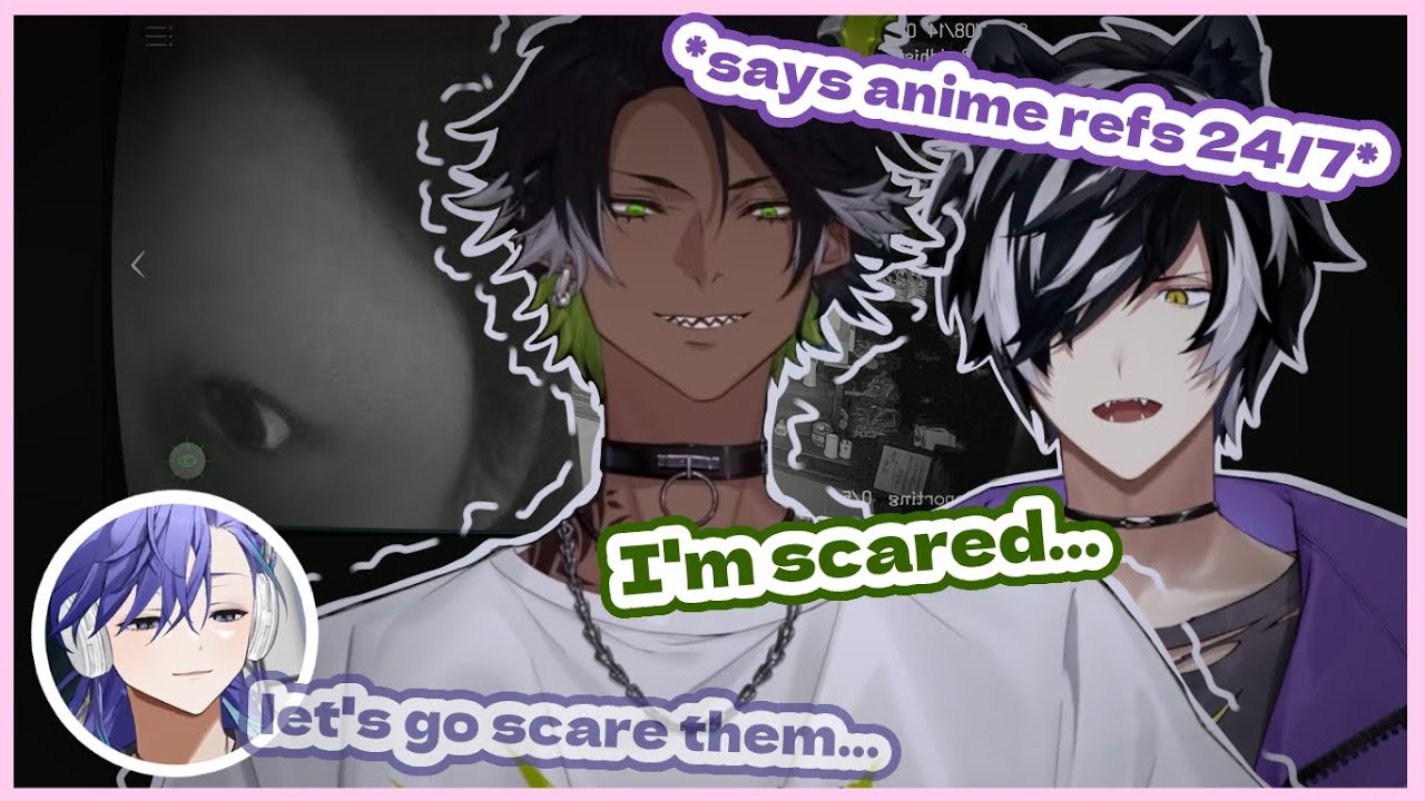 Shien tries to make Oga laugh while playing a horror game + Rio's evil plan (HOLOSTARS eng sub clip)