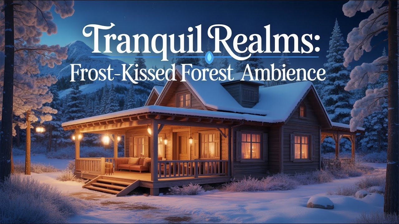 Tranquil Realms: Frost-Kissed Forest Ambience, Soft Jazz, Neurodivergent Self-Regulation