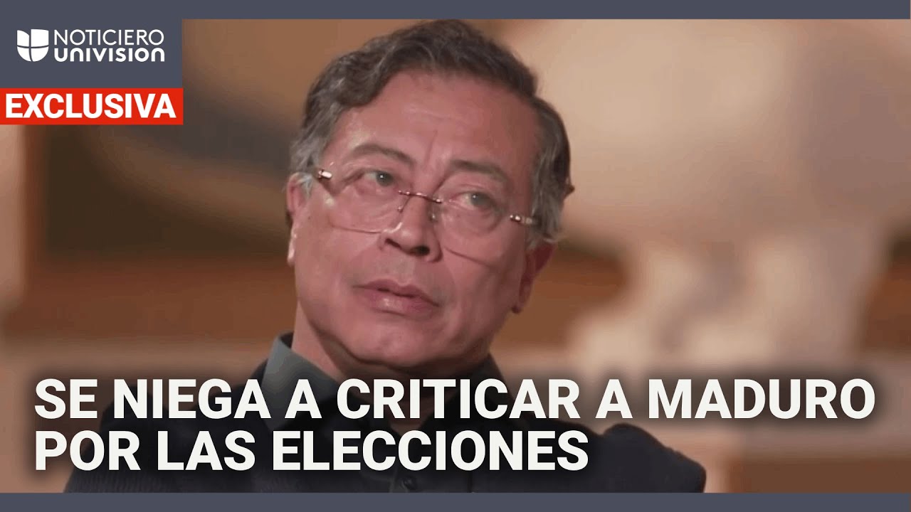 Petro se niega a criticar a Maduro por el fraude en las elecciones presidenciales en Venezuela