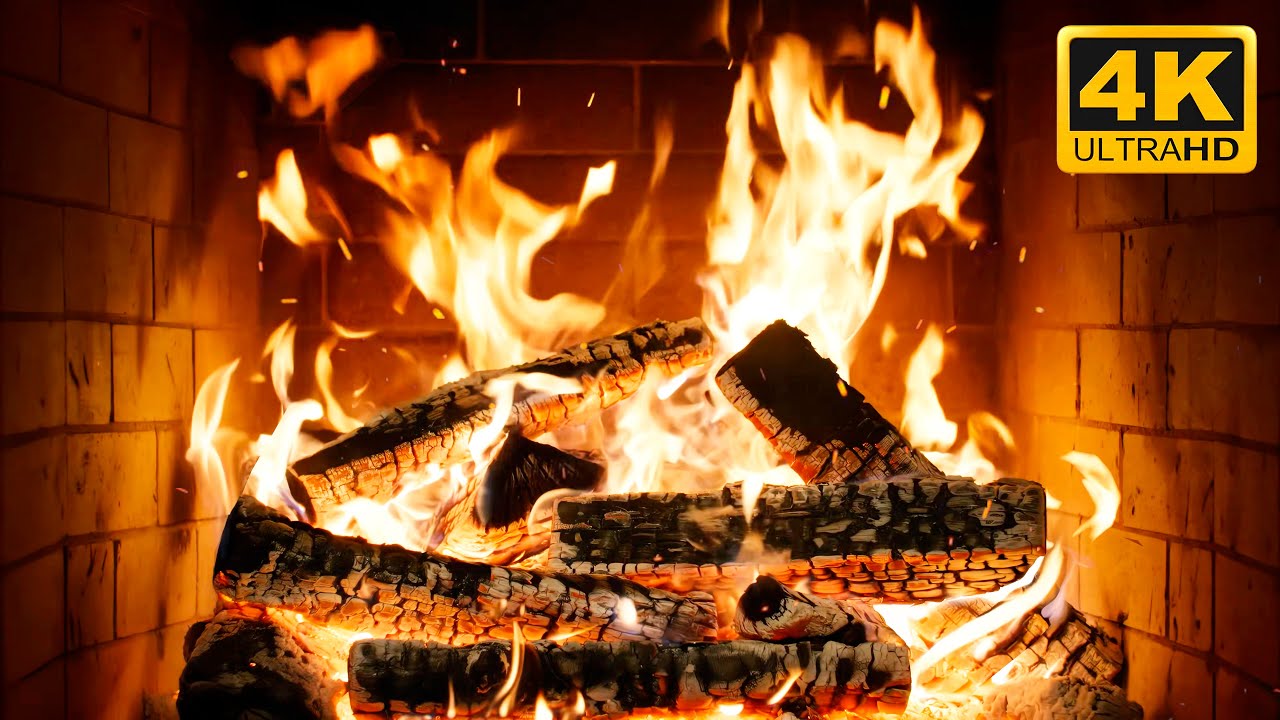 🔥 Fireplace Relaxation Therapy with Peaceful Fire Sounds and Dim Room Glow for Ultimate Comfort