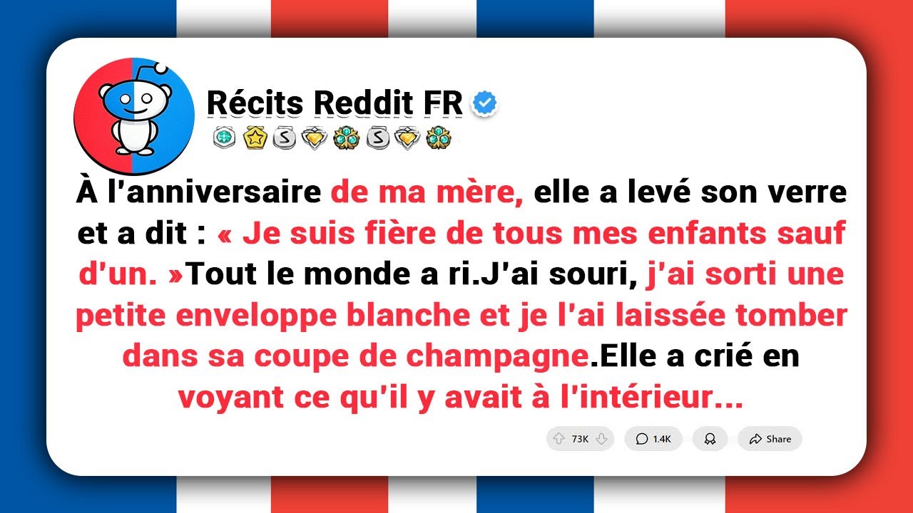« Je suis fière de tous mes enfants. Sauf un », dit maman. Alors j’ai laissé une petite enveloppe...