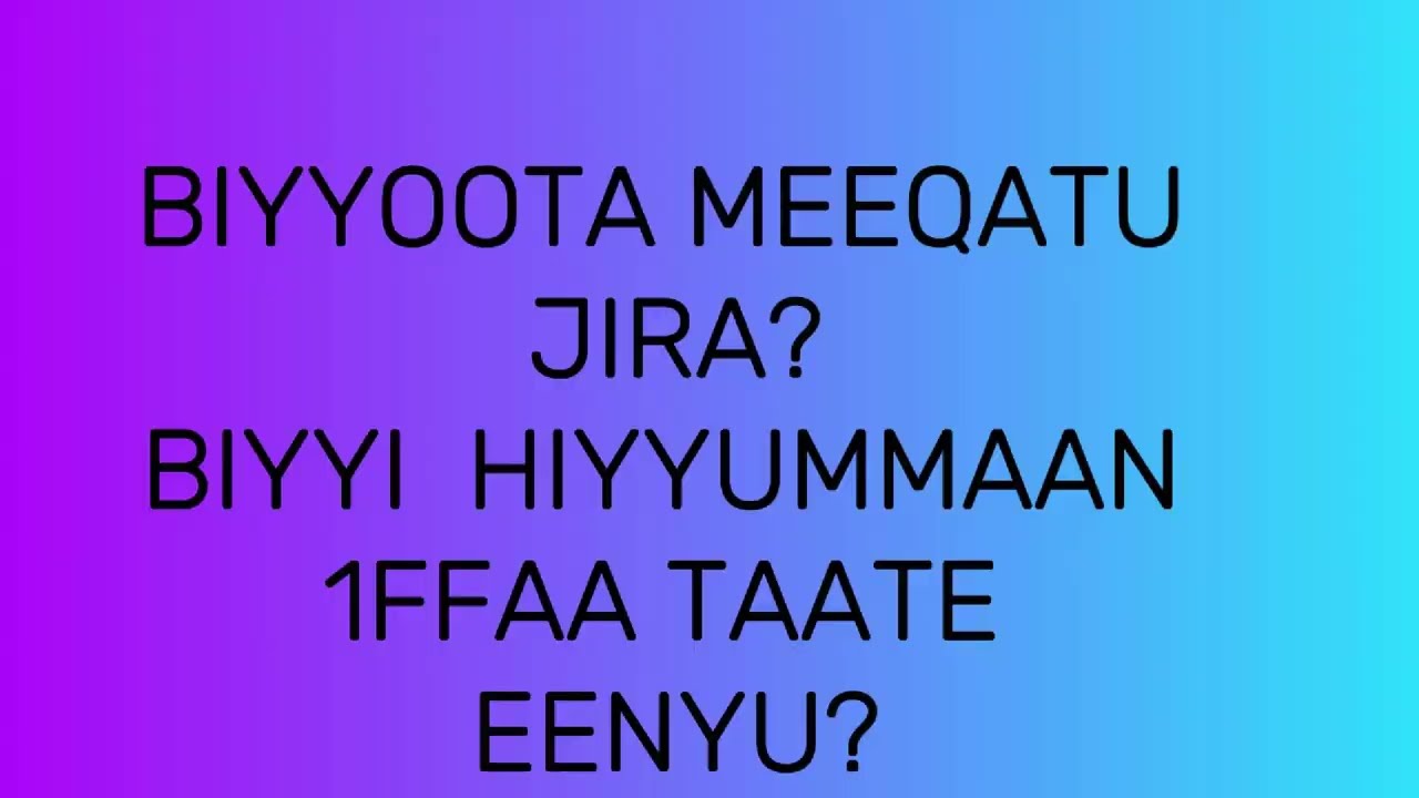 Biyyi hiyyummaan  addunyaa kanaarraa 1ffaa taate eenyu? Maaliif hiyyoomte? Biyyoota meeqatu jira?#or