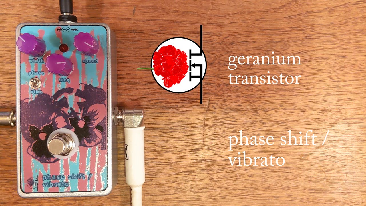 Geranium Transistor Phase Shift / Vibrato Effect Pedal