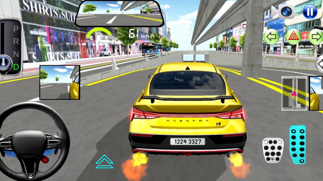  New Hyundai Avante Cae Parking Gameplay || 3d Driving Class Gaming #gameplay #cargame 