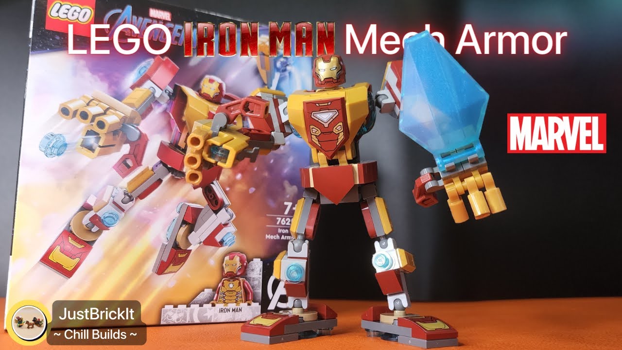 LEGO Marvel Superheroes Speed Build - Iron Man Mech Armor 76203 | LoFi Build