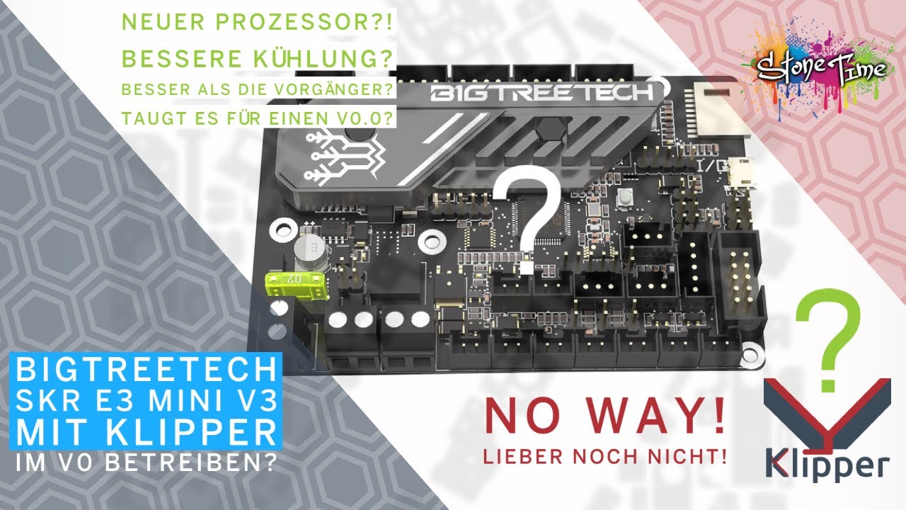 Bigtreetech SKR E3 mini V3 mit Klipper.... Kaufen oder nicht? Test im Voron 0!