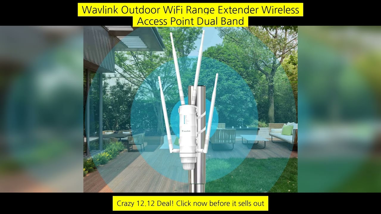 Wavlink Outdoor Wifi Range Extender Wireless Access Point Dual Band 2.4G+5Ghz