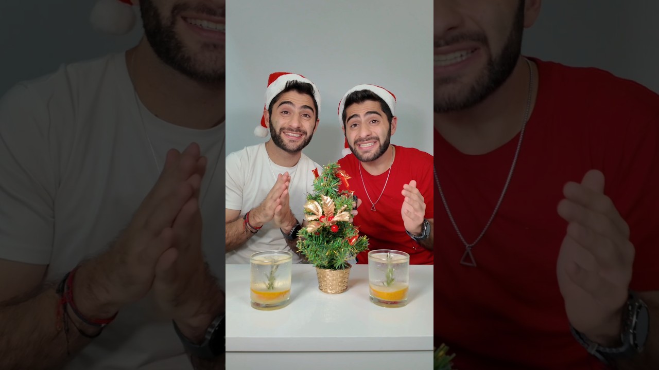 Bebida F&aacute;cil para Navidad 🤩🎄 #sisomosgemelos #receta #recetafacil #navidad