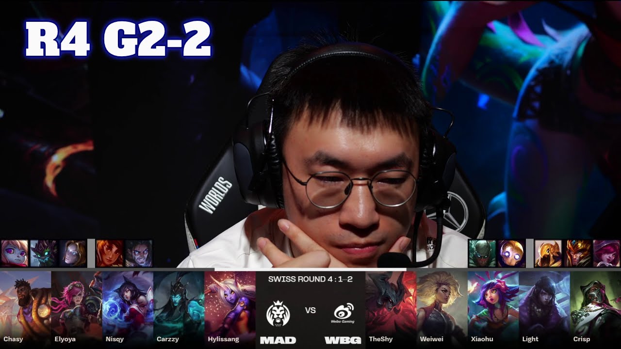 MAD vs WBG - Game 2 | Day 6 LoL Worlds 2023 Swiss Stage | Mad Lions vs Weibo Gaming G2 full