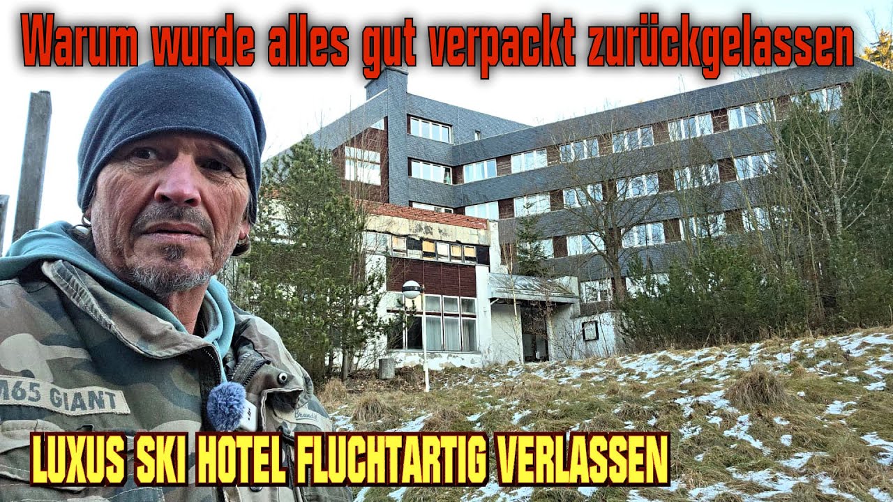 Verlassenes Ski Hotel alles wurde eingepackt ABER zurück gelassen DANN PLÖTZLICH KOMMT JEMAND REIN