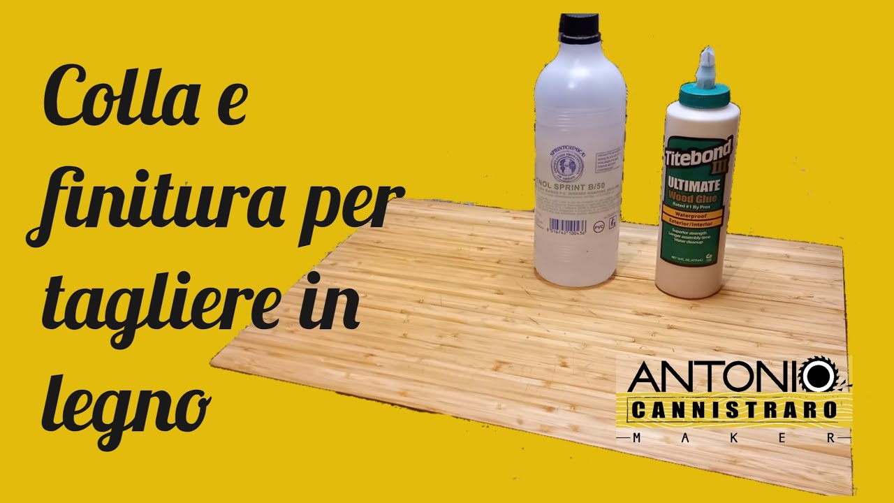 Quali prodotti per la realizzazione e manutenzione di un tagliere in legno