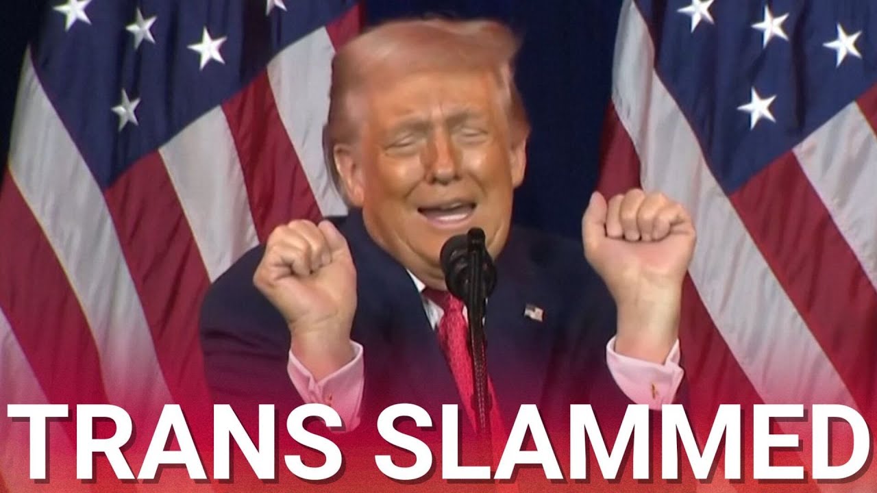 Crowd in hysterics as Trump hilariously impersonates trans weightlifter