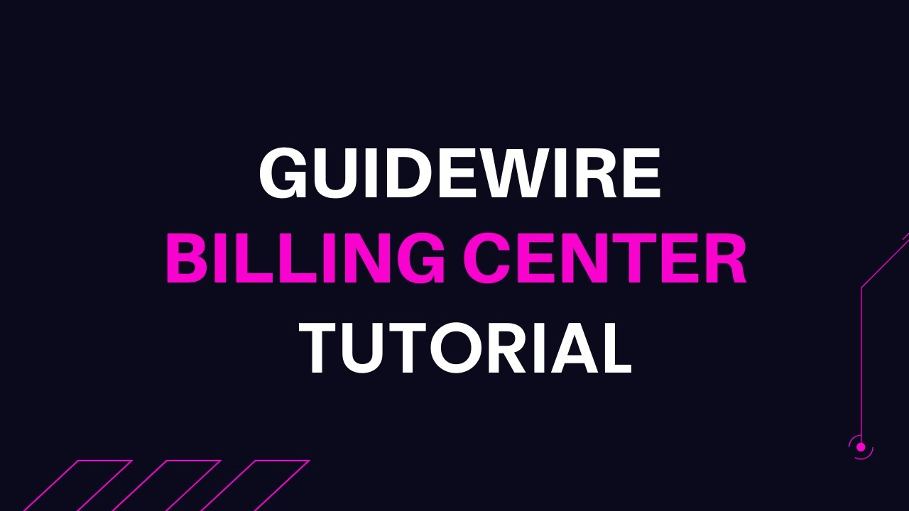 Guidewire Billing Center Tutorial | Guidewire Billing Center Introduction | Guidewire Billing Center