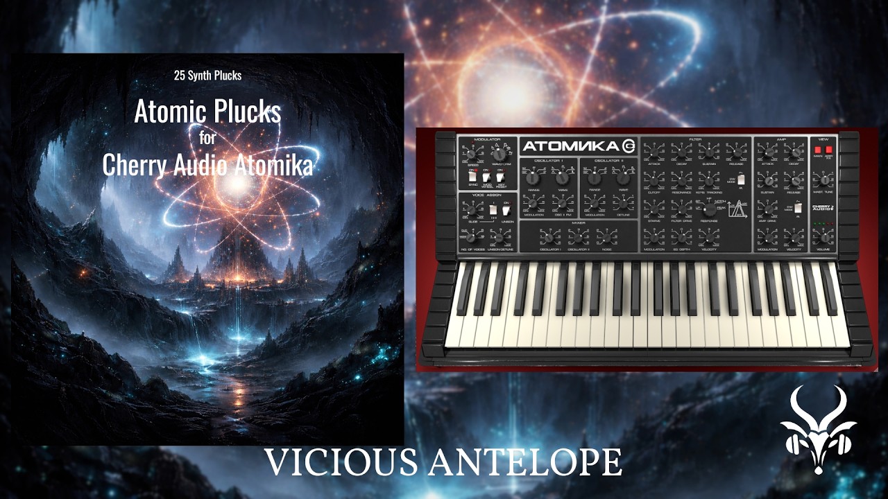 Cherry Audio Atomika Presets | Vicious Antelope Atomic Plucks – Retro Synth Sounds
