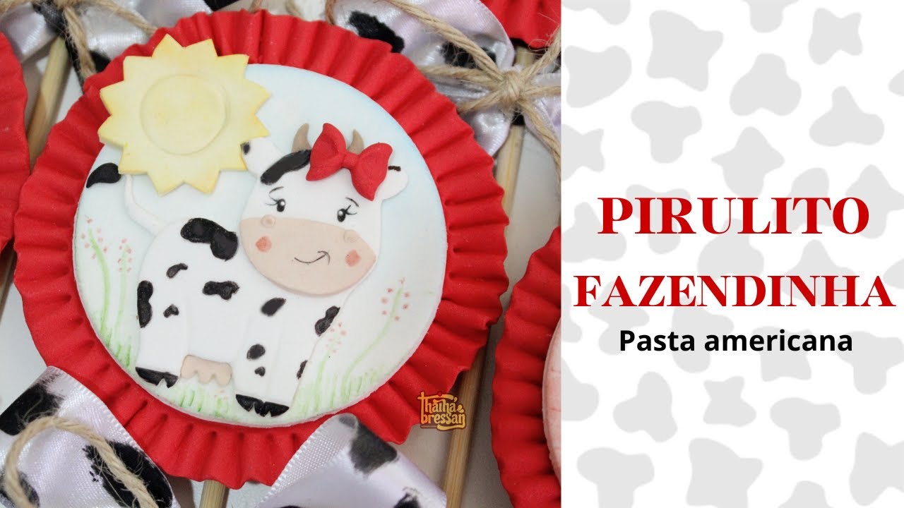 Pirulito fazendinha - pasta americana