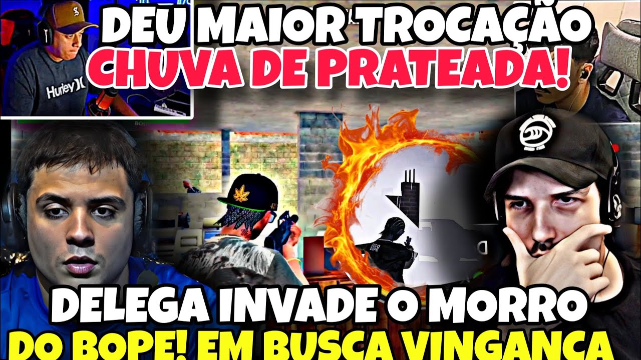 DEU TRETA! DELEGA INVADE  MORRO DO BOPE! DEU RUIM! CHUVA DE DOURADA PRA TODO LADO TODAS VISÃO!😱🔥