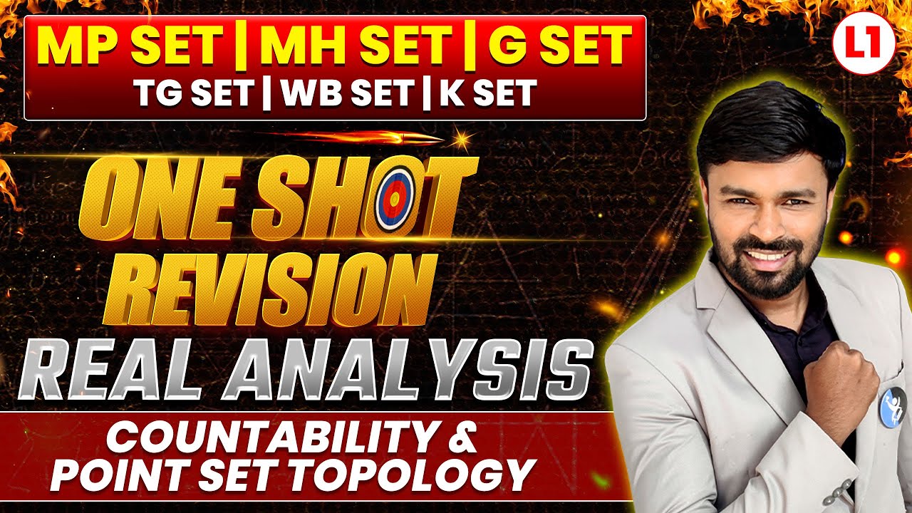 Countability & Point Set Topology | Real Analysis | Set Mathematical Science | IFAS | L01