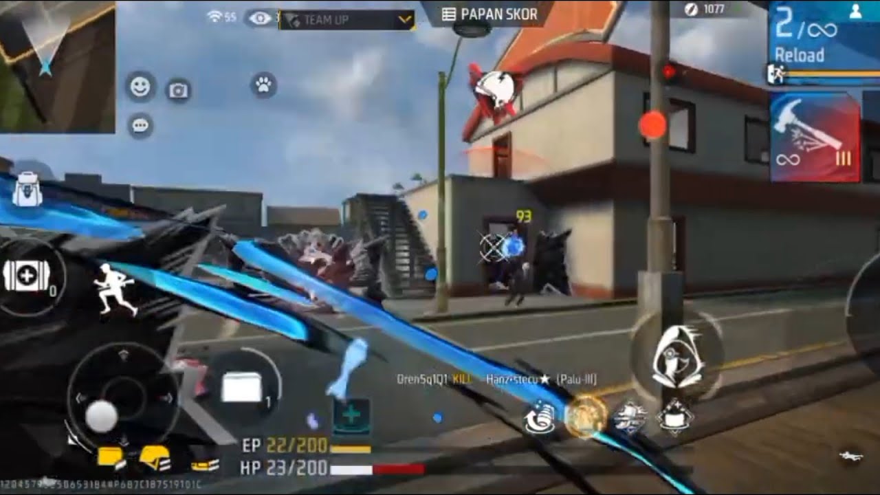 MAIN SENJATA PALU PAKE SET BAJU SURVIVOR DI MODE TRAINING DAPAT KILL 10.||GARENA FREE FIRE INDONESIA