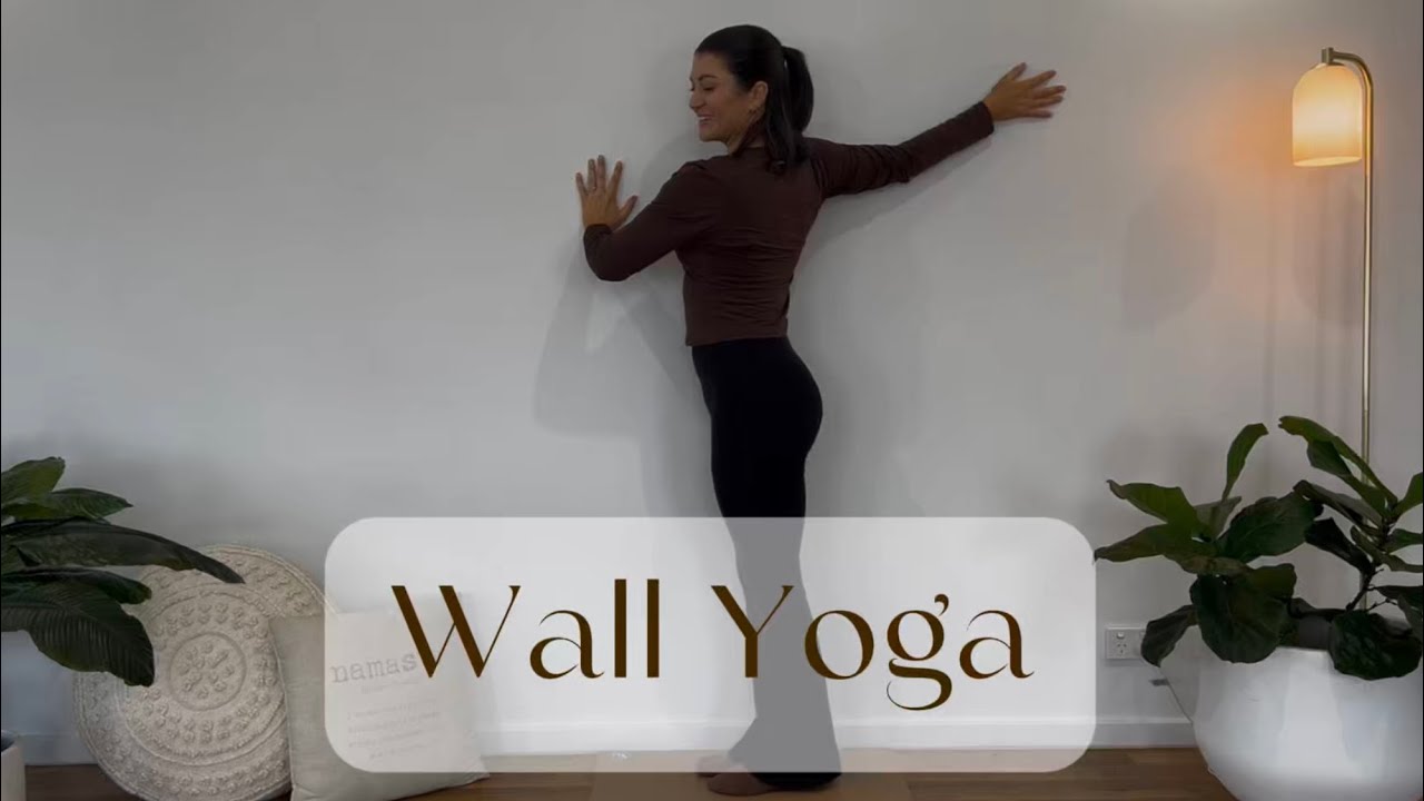 15-Minute Wall Yoga Flow for Better Posture & Deep Relaxation