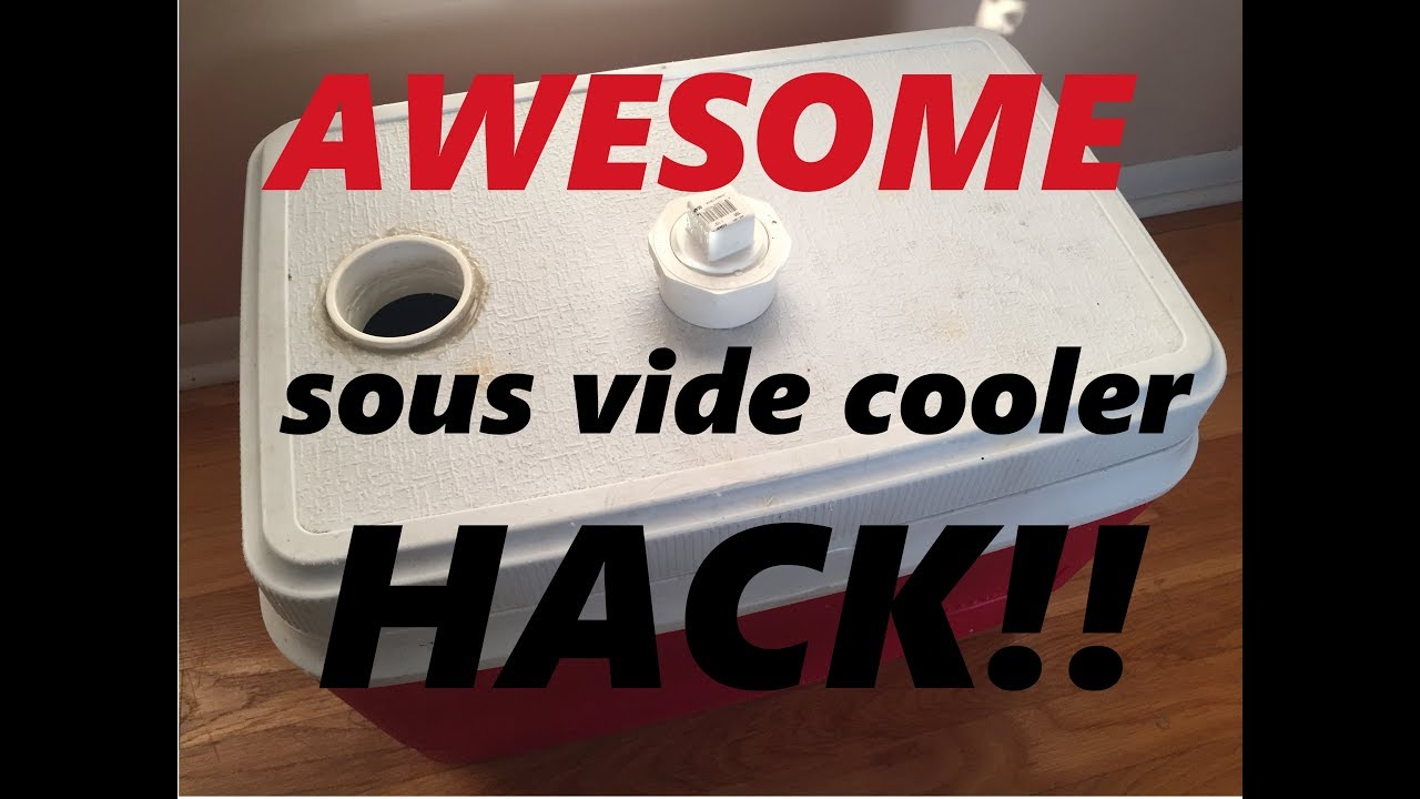 HACK THIS!!  Anova sous vide franken cooler