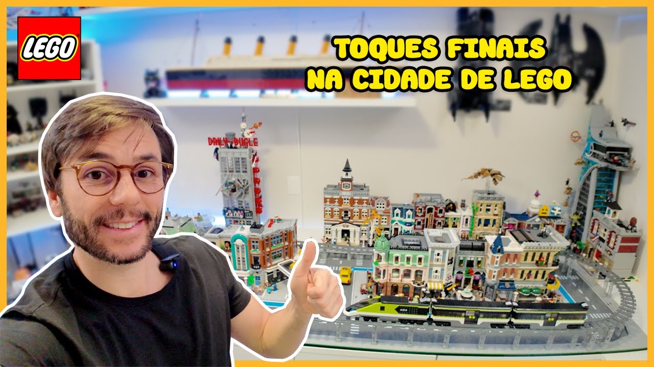 Organizei a Cidade de LEGO Depois de Instalar o Trem! 😱