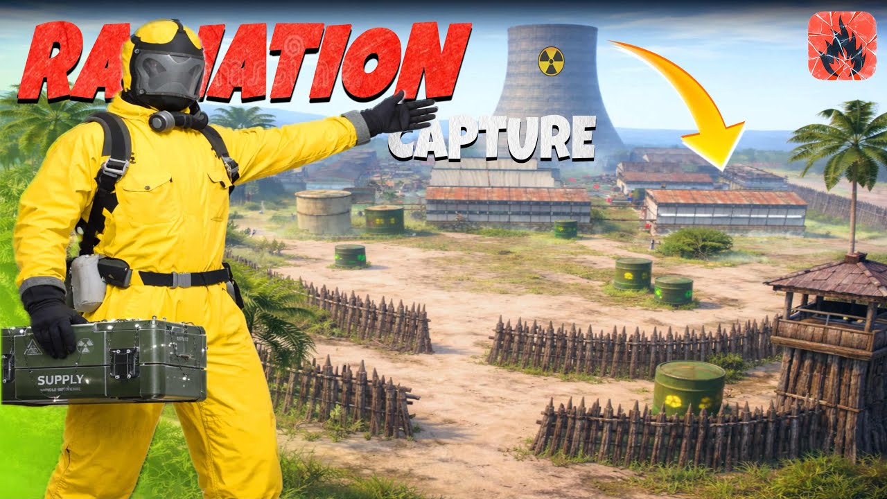 RADIATION TOWER CAPTURE | OXIDE SURVIVAL ISLAND | 8848 LUFFY #oxide #rust #оксайд