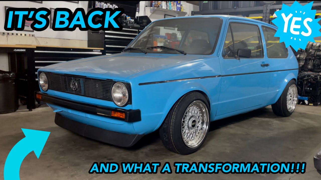 Mk1 Golf 2.0 ABA Swap / IT’S BACK + CRAZY TRANSFORMATION IN A DAY / Volkswagen VW Rabbit Citi Cabrio