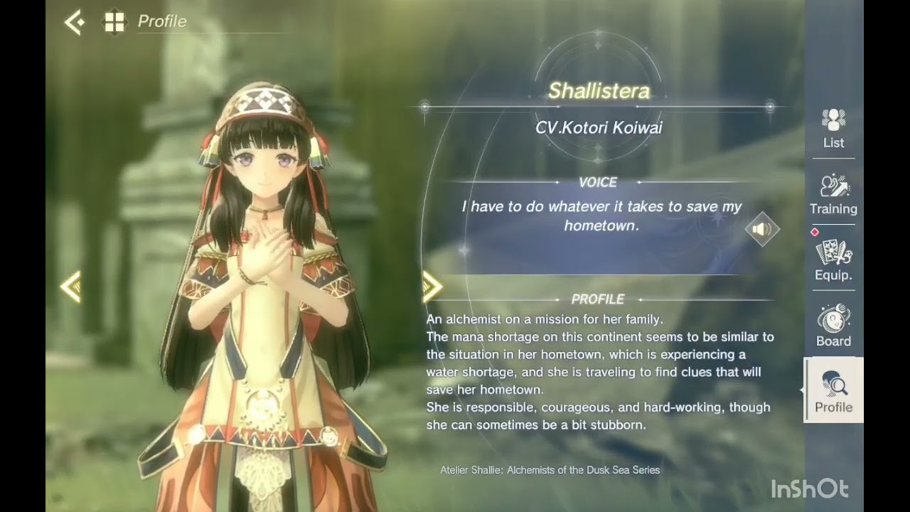 Atelier Resleriana Character: Shallistera