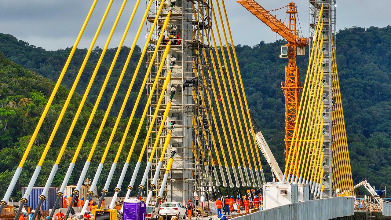 Estado divulga novas imagens da construção da Ponte de Guaratuba