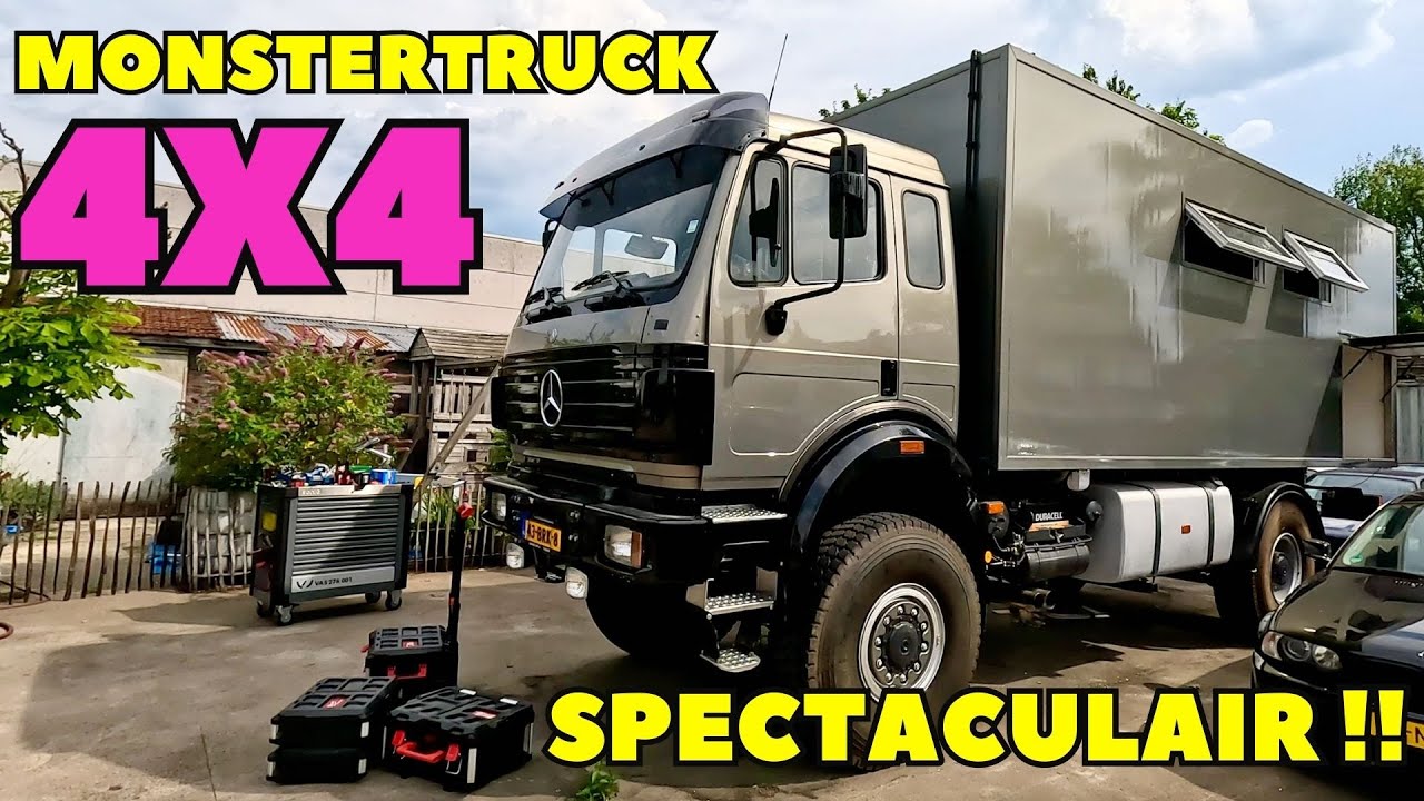MERCEDES MONSTERTRUCK IN AANBOUW... ROOMTOUR!  - Solo camper Nederland - DWVLOGT #213