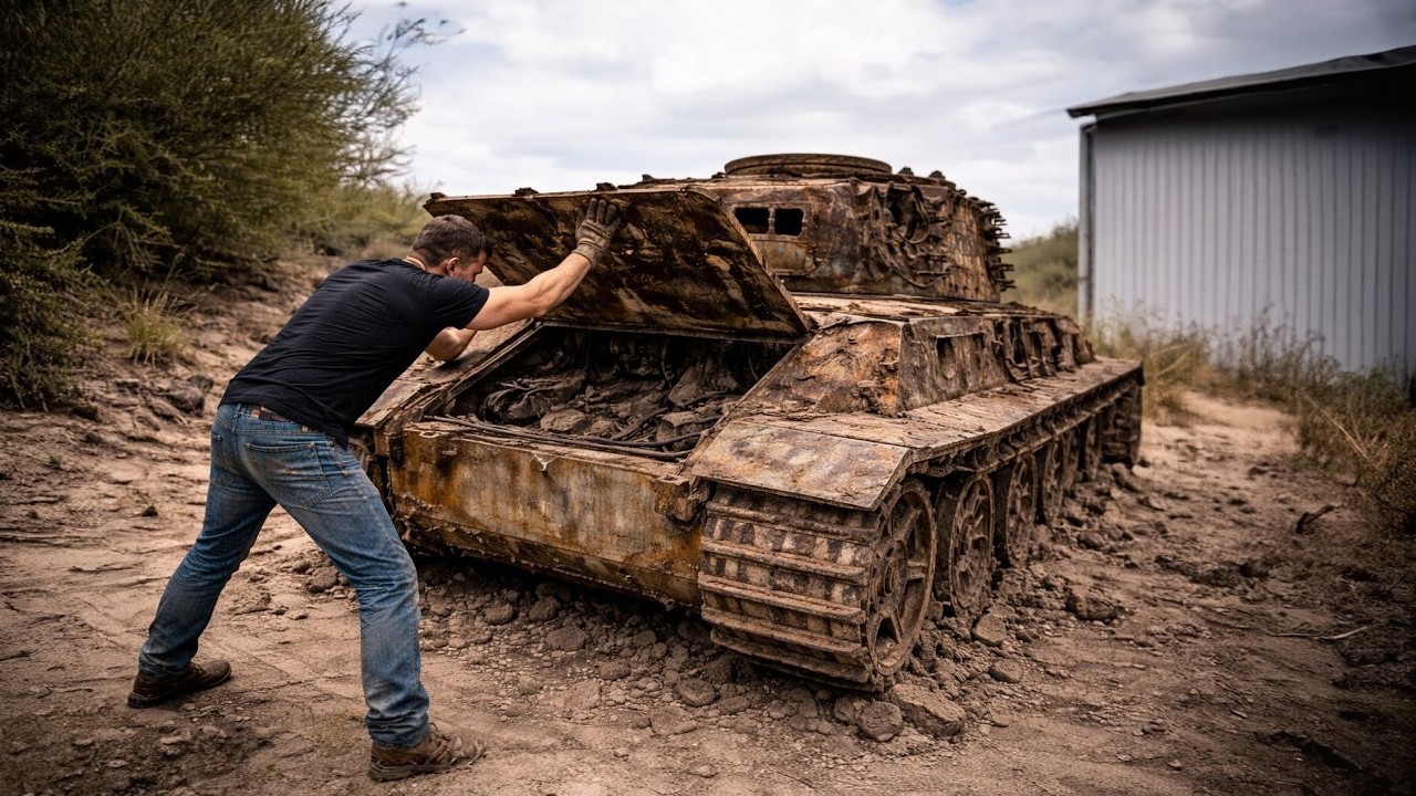 ASMR Tank Restoration | Rusted World War 2 Tank Rebuilt After Decades of Decay