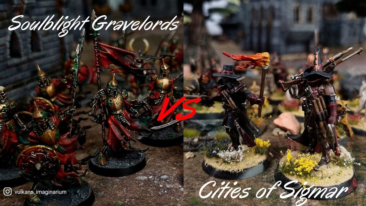Road to 4th edition Age of Sigmar. Soulblight Gravelords Vs Cities of Sigmar.