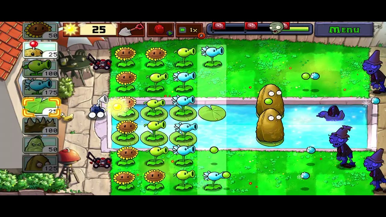 طريقة لعب لعبة الزومبي باحترافية بيت الوردة الدبل المزدوجة