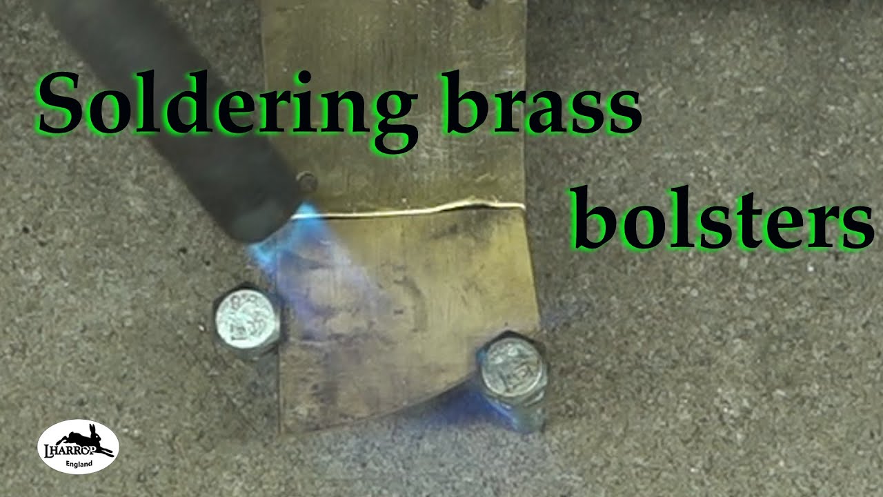 soldering brass bolsters for knives
