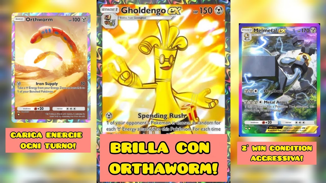 ORTAWHORM FA BRILLARE GOLDENGO E MELMETAN! #pokemonita #pokemontcg #gameplay 