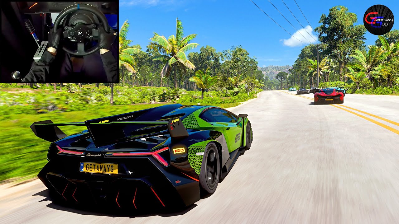Lamborghini Veneno - Goliath Race - Forza Horizon 5 | Thrustmaster T300RS