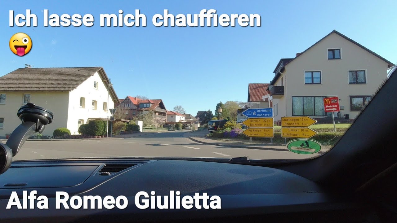 Ich lasse mich chauffieren 😎 mit meinem Alfa Romeo Giulietta