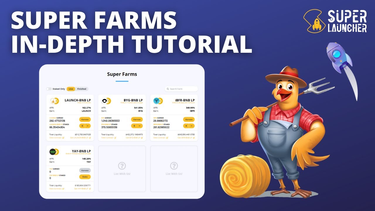 Super Farms In-Depth Tutorial: How To Get, Stake/Unstake LP Tokens & Harvest Your Earnings