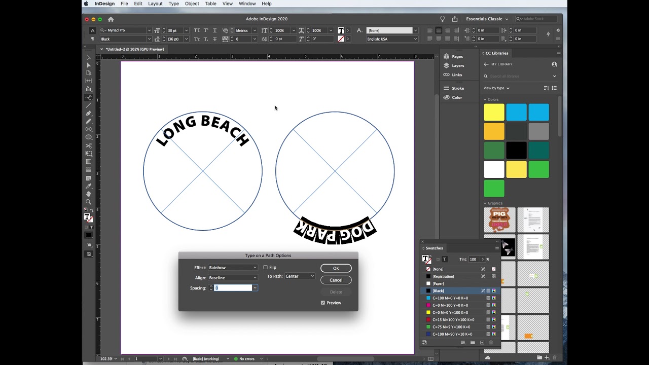 Simple Logo in Adobe InDesign