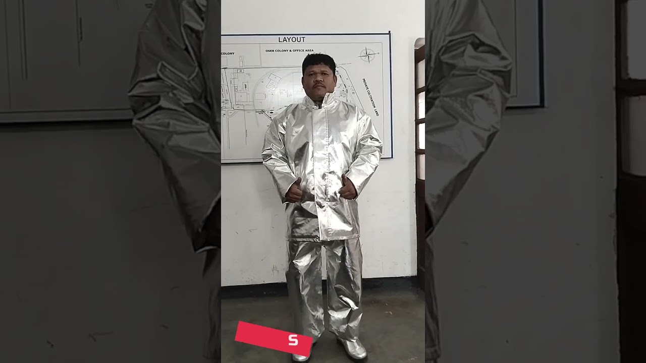 How to Wear Aluminized 3 Layer Fire Proximity Suit | Reveiw Fire Fighting Suit #firesuit
