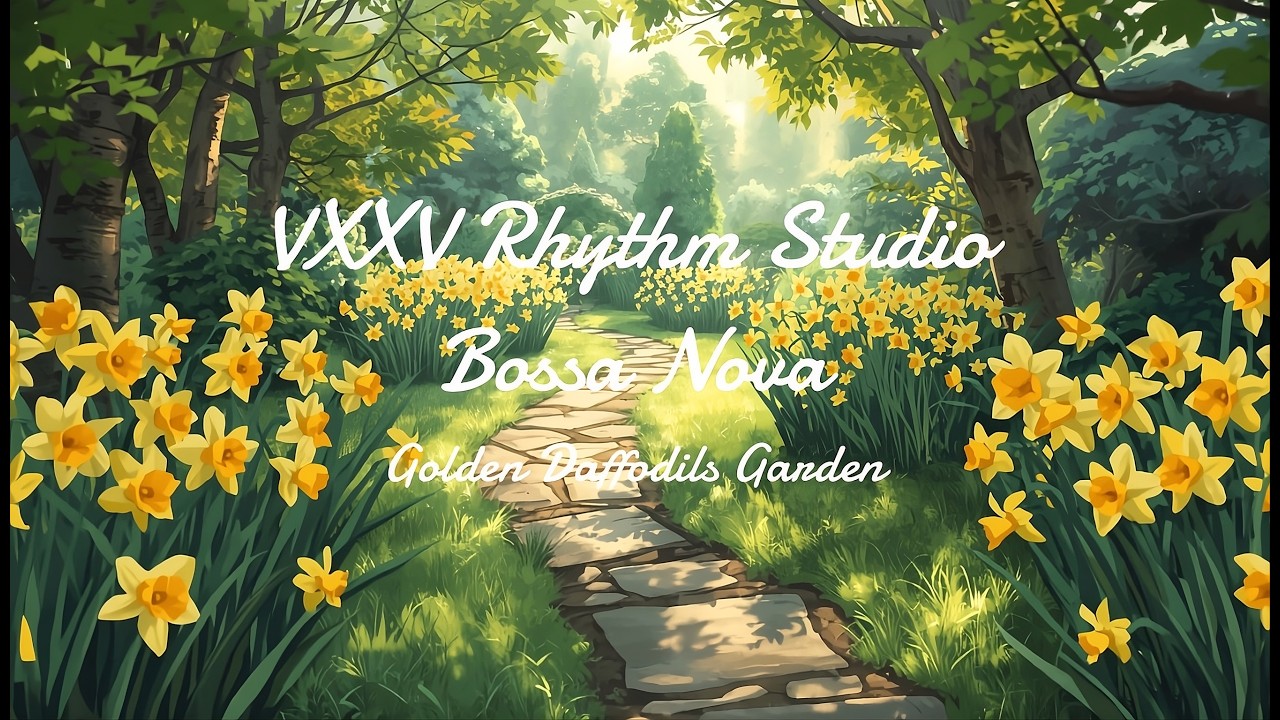 Daffodils Garden Bossa Nova - Relaxing Music, Study Music, Working Music, Daffodils Vibes, 4-5 Hours