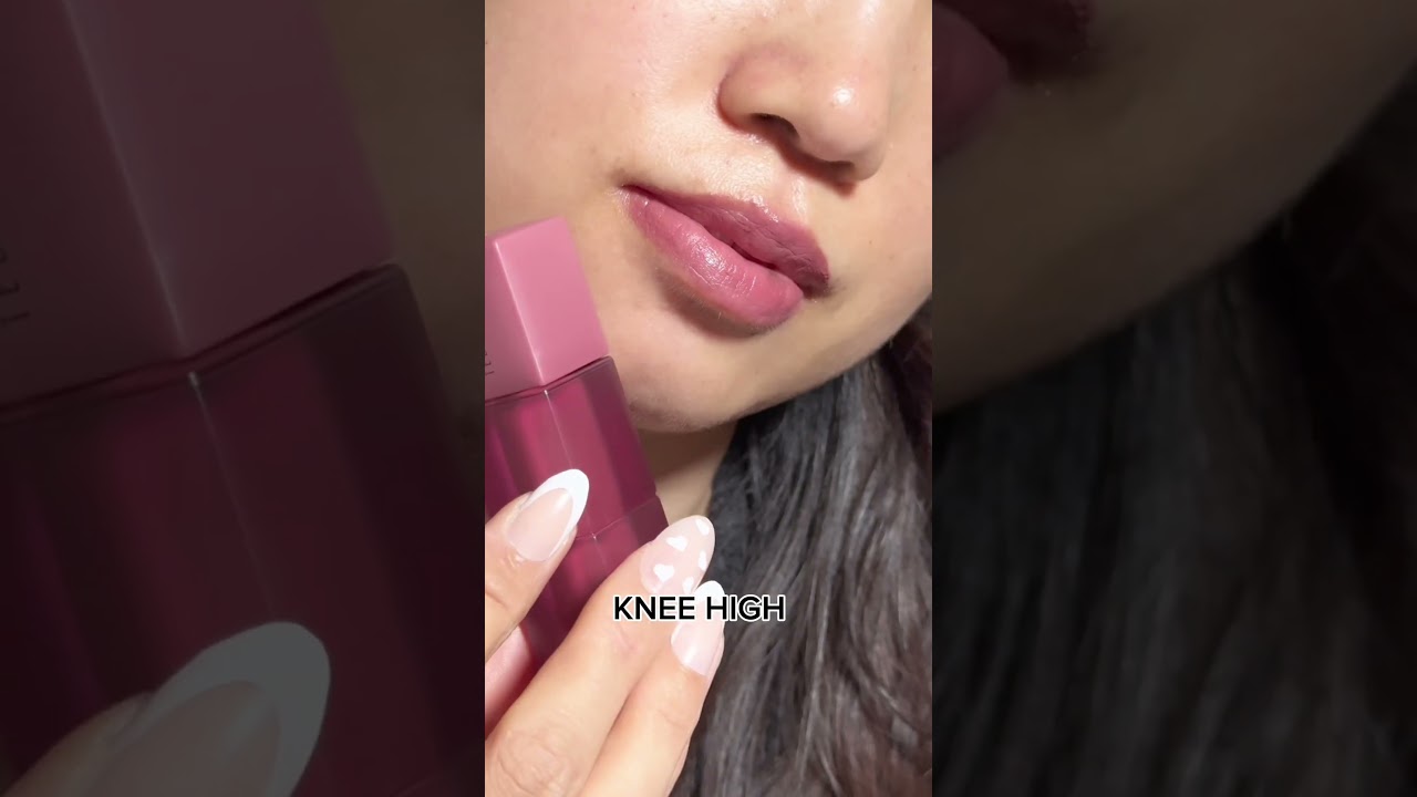 Swatching the Maybelline teddy tints skinny dip and knee high #liptint #lipstick #lips #makeup