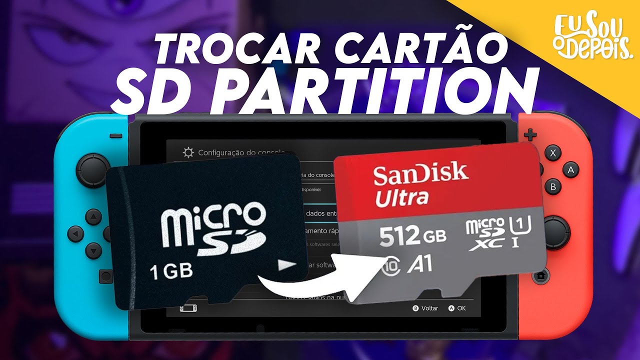TROCAR DE CARTÃO SWITCH COM EMUNAND SD PARTITION