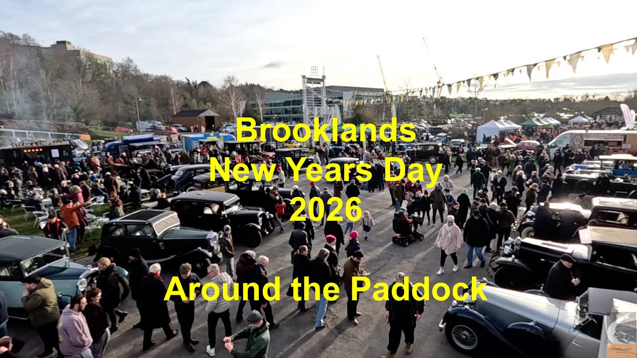 Brooklands New Year's Day 2026. Around the Paddock