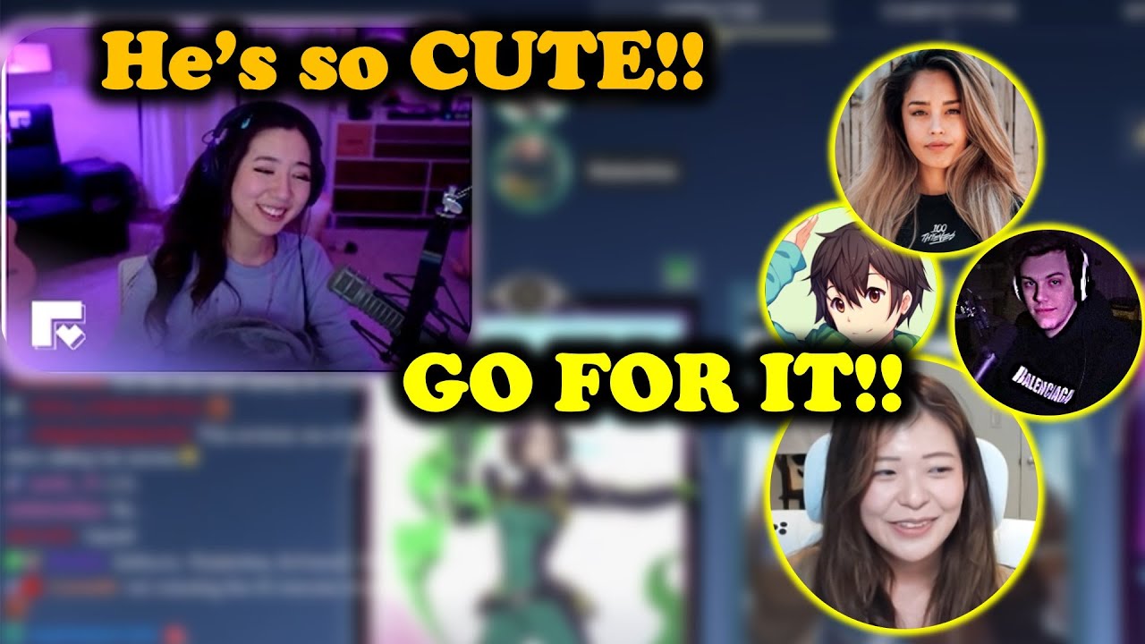 fuslie has a crush on a CUTE BOY in a coffee shop (STORY) | ft. Miyoung, Valkyrae, Sykkuno, Tony