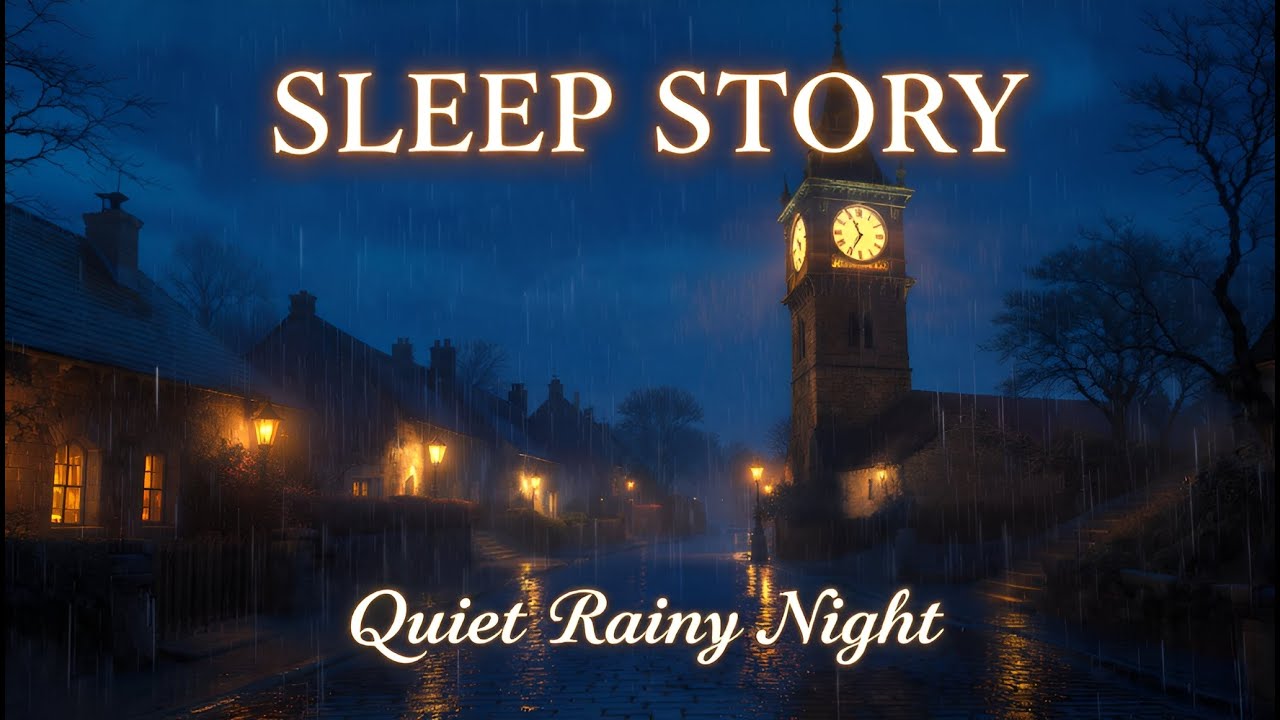 The Clocktower That Watched the Rain | A Calm Sleep Story