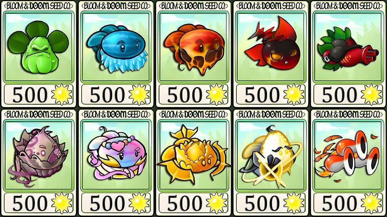 PVZ Fusion 3.5 Challenge: Full Showcase of All Clover Plant Fusions!