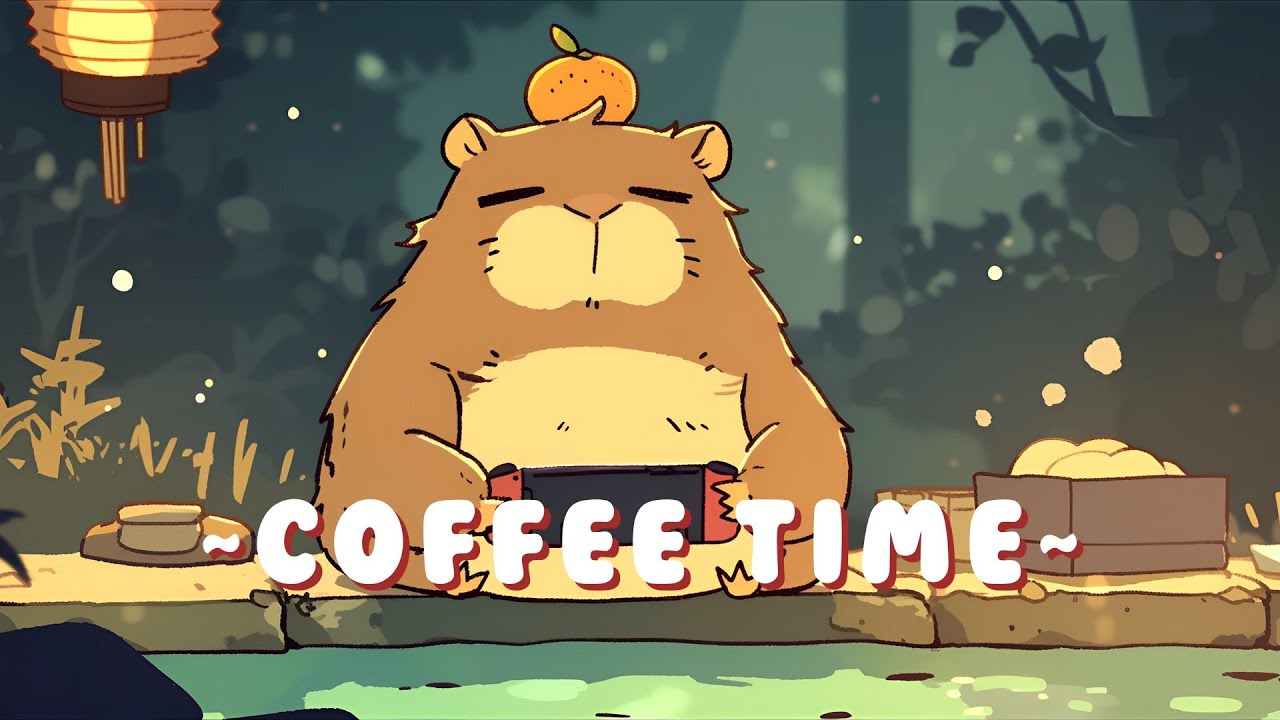 24/7 Capybara Lofi Beats - Peaceful Beats for Studying & Relaxing ~ Soothing Ambiance ~ 🦫 🌙 📖 | B...