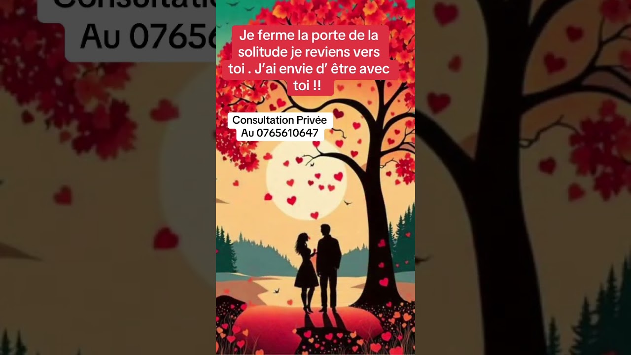 Je ferme la porte à la solitude je reviens vers toi . J’ai envie d être avec toi !! 
