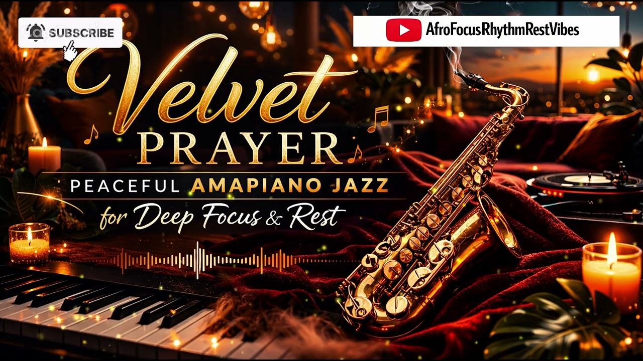 Velvet Prayer 🎷 | Peaceful Amapiano Jazz for Deep Focus & Rest